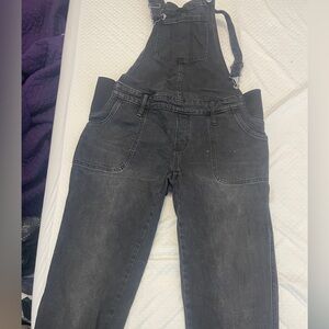 Black Old Navy, maternity overalls, size 4